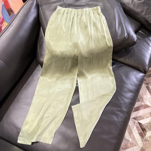 莱赛尔铜氨丝面料柔软亲肤透气时尚直筒阔腿裤 商品图9