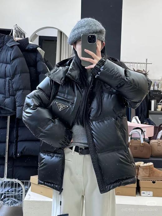 D111350压胶三角铁牌压胶情侣冬季保暖羽绒服外套 商品图12