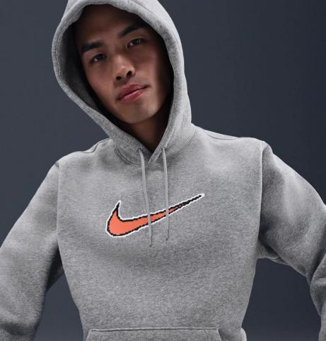 Nike耐克男子卫衣印花保暖加绒上衣运动休闲套头连帽衫HV0855-063 商品图0