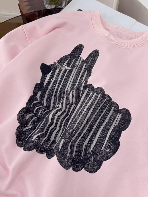 【秒杀价已调 直接拍】JNBY 松弛感 抽象 潦草小狗 图案 宽松套头卫衣 商品图13