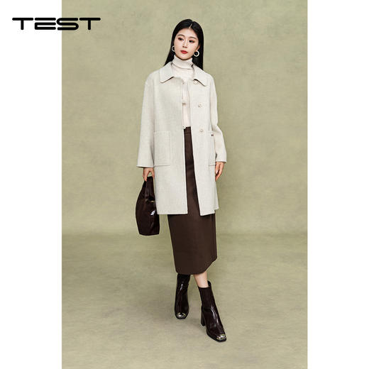 冬上新流行款通勤百搭显瘦高级感双面呢外套2254127 商品图1