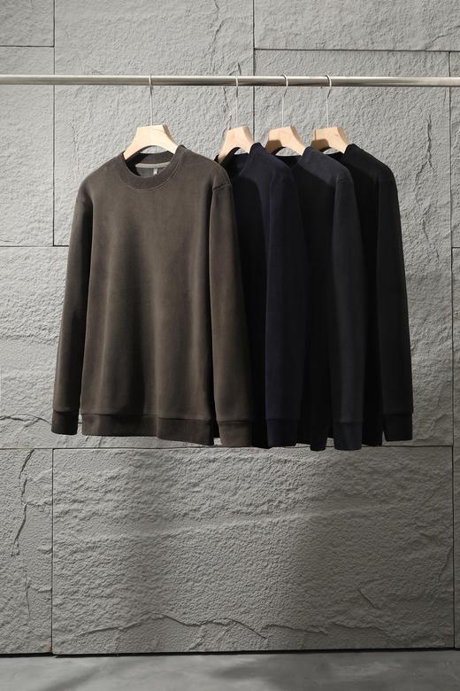 D111336秋冬新品复古奥利绒圆领卫衣男款 商品图0