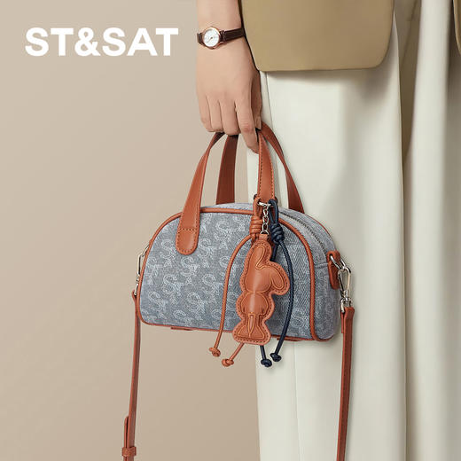 星期六 职场出街吸睛老花手提包SSD521A0D9 商品图6