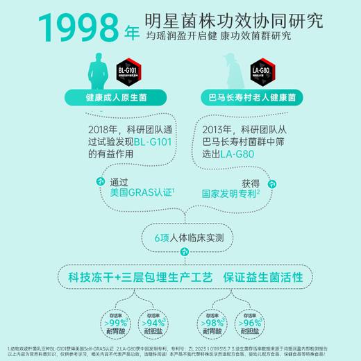 【经典口碑款】均瑶健康成人益生菌UE君活性乳酸菌粉6000亿CFU/盒 商品图2