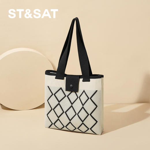 星期六通勤都市大容量撞色托特包SSD521A0FL 商品图1
