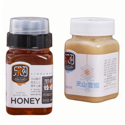 买1送1  新疆果子沟黑蜂蜂蜜送天山雪蜜 500g/罐   A-5456 商品图0