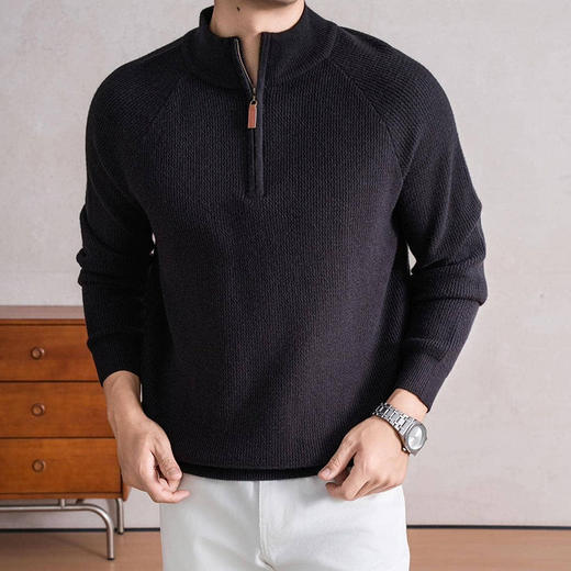 Ra*Lauren同款 SUSX半高领拉链针织衫S0246209（下单3-7天发货） 商品图1