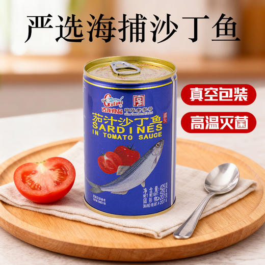 古龙-茄汁沙丁鱼425g 商品图0