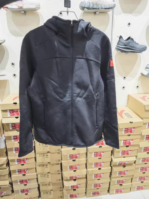 【L断码】安踏冠军女子针织运动上衣P绒科技面料连帽通勤运动外套162410702【库存有限，如无货将做退款，介意慎拍!】 商品图4