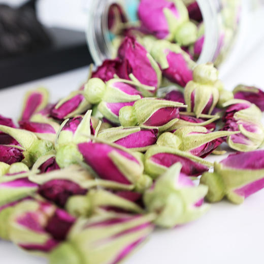 冻干玫瑰干花蕾70g圆玻璃瓶装 商品图2