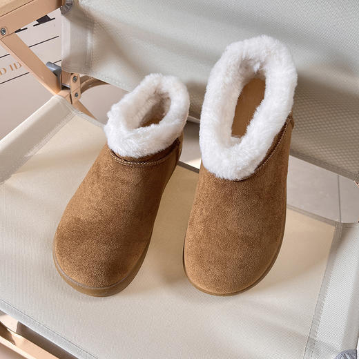 D111310冬季新品加绒加厚东北厚底防滑保暖短靴女 商品图4