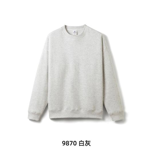 D111337冬季复古羔级感内里加绒圆领卫衣男女同款 商品图2