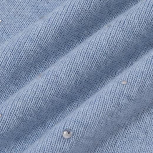 Grace&Glam 一线成衣满钻一字领精纺羊毛衫 商品图1