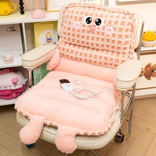 【冬季坐垫屁垫】办公室久坐椅子靠垫靠背一体 学生赠加热垫子宿舍座椅  商品图5