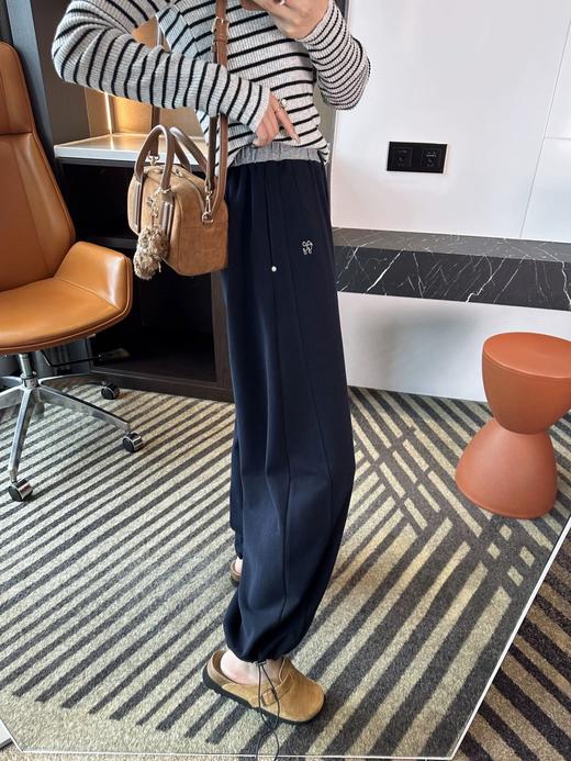 加绒裤 显瘦加绒阔腿休闲女裤  软糯保暖加厚卫裤 商品图4