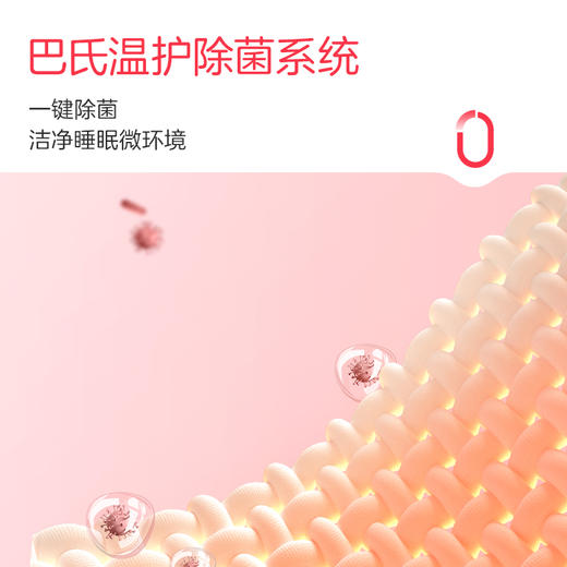 【彩虹可水洗化纤双人电热毯 】可水洗NTC自动调温9档调温 一键除菌除螨（除菌率＞98%；除螨率＞99%） 商品图5