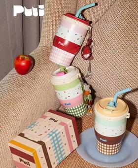 4楼Eubelle欧蓓 puui可爱少女保温杯高颜值吸管杯冰霸杯532ml 活动价：169元