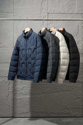 D111335新品两面穿90鸭绒防风防水男士立领羽绒服