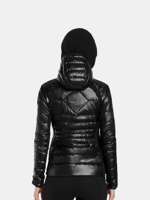 CANADA GOOSE加拿大鹅 HyBridge® Lite女士徽标连帽修身鹅绒羽绒服。 浅色。黑色。自己备注 商品图5