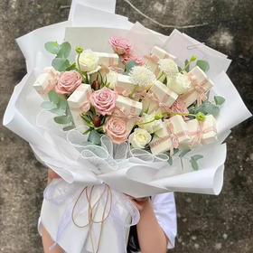 香烟花束半成品包装手工鲜花送男朋友惊喜生日礼物