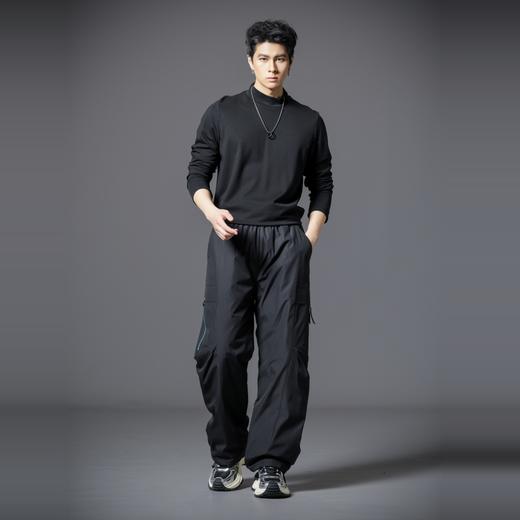 PINLI品立2025冬季新款工装风户外羽绒裤男士保暖休闲直筒长裤潮GD253117190 商品图4