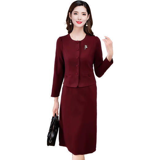 QYM 25AS26洋气假两件小香风连衣裙A字裙显瘦气质潮 商品图4