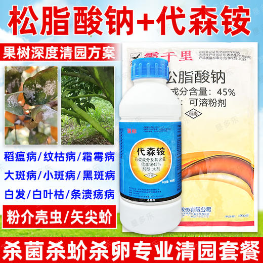 松脂酸钠代森铵果园清园套餐大鹏清园灵宝青苔介壳虫清园剂杀虫剂 商品图2