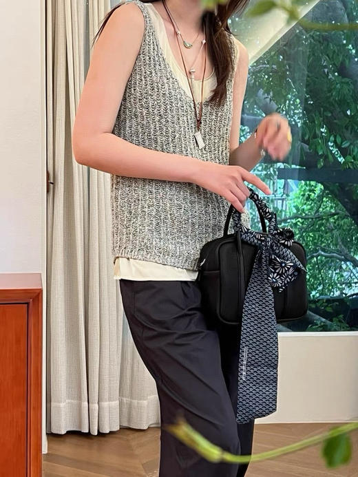 1113-4 日单圆正小众Aeta 软糯鹿皮 短柄小方包 大容量 清冷高级 用的顺手 商品图3