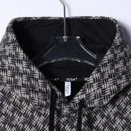 WY1313SDSA男士秋冬新款痞帅男装简约撞色宽松抽绳连帽卫衣百搭套头上衣 商品图2