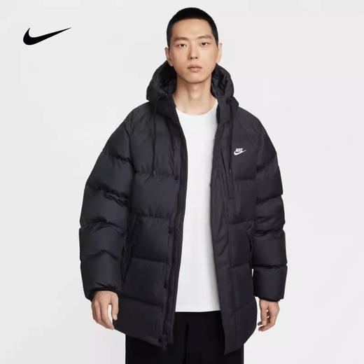 NIKE耐克男子中长款羽绒服保暖连帽运动休闲外套IB2974-010 商品图0