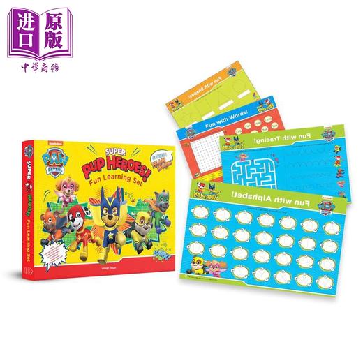 【中商原版】汪汪队学习小套装 Nickelodeon Paw Patrol Super Pup Heroes Off Duty! 英文原版 儿童卡通动画 进口亲子童书 商品图1