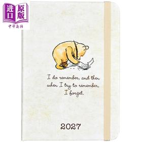 【中商原版】2027年小熊维尼周计划 16个月 2026年9月至2027年12月 英文原版 2027 Winnie The Pooh Weekly Planner