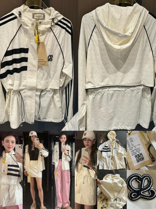 AD风格黑白杠 皮肤衣风衣外套（蕾姐S） 商品图0