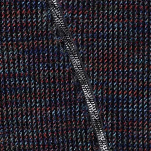 WT274SDSA男士秋冬新款痞帅男装休闲彩色竖纹斜拉链连帽卫衣百搭时尚 商品图3