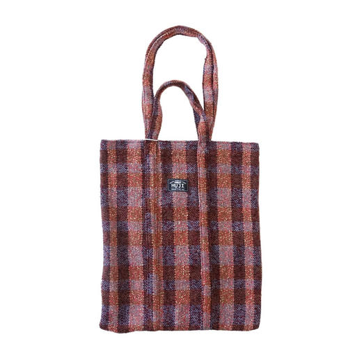 HUJI祤集Lette单肩手提包插画冬日格纹 商品图0