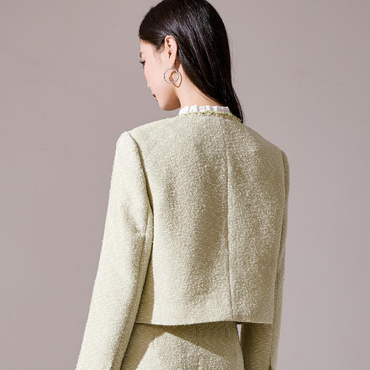 剩S/M/L/XL 【芳外】2025秋冬新款羊毛小香风外套时尚减龄上衣女8T23CW1064 商品图7