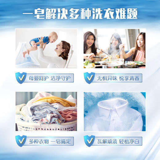 【分仓直发包邮】立白天然洗衣皂（植萃柠檬清香）260g*2块 商品图5