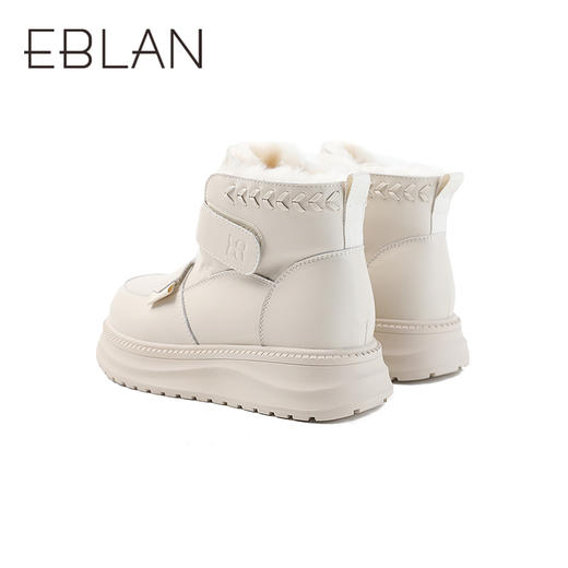 伊伴冬季经典百搭纯色棉靴寒冬首选运动底棉靴B25785280 商品图3