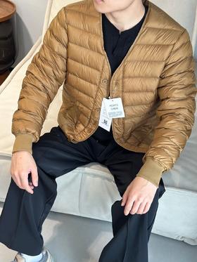 【90白鸭绒  轻薄羽绒服男款】冬季保暖 V领 纽扣外套