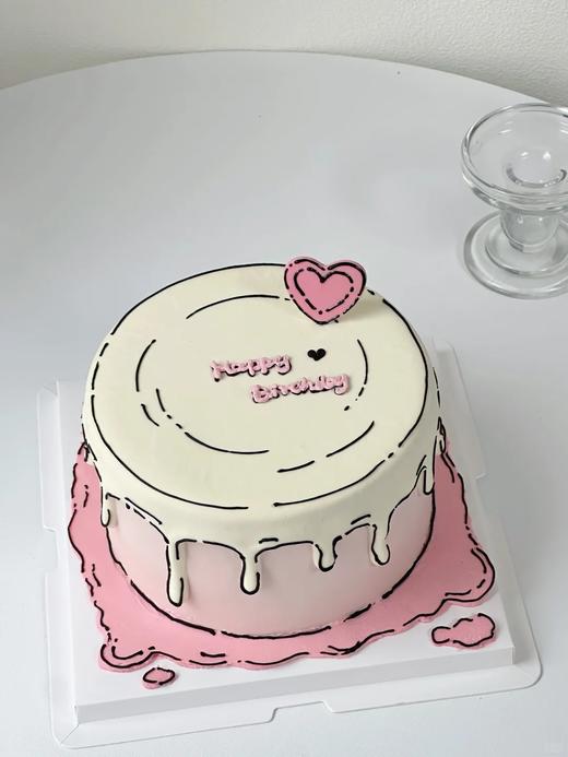 多款式~二次元漫画风写字卡通蛋糕-低糖处理无添加 商品图1