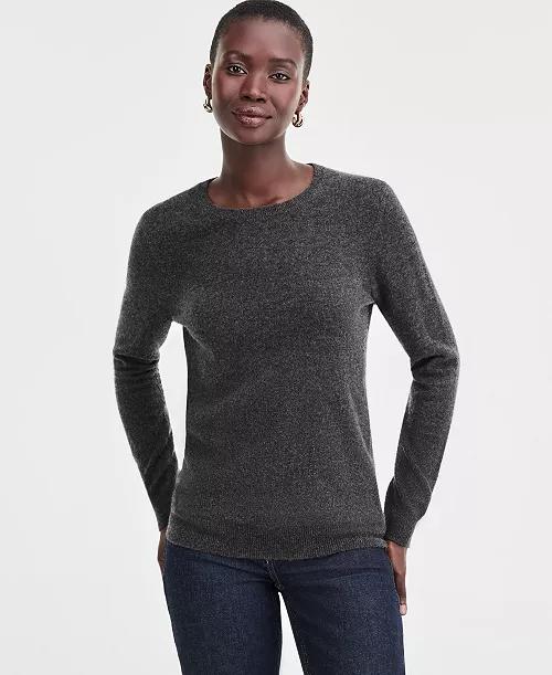 黑五好折！Macy梅西 女款圆领喀什米尔羊绒衫 每年都要买一件 现在码最全！ 商品图9