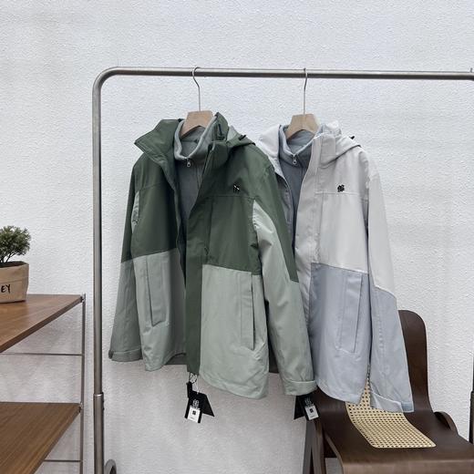 D111317秋冬户外运动休闲帽子可拆卸三合一冲锋衣男款 商品图1