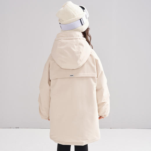 笛莎Deesha 2025冬季女童休闲蓄热三防工装风长款羽绒服 商品图1