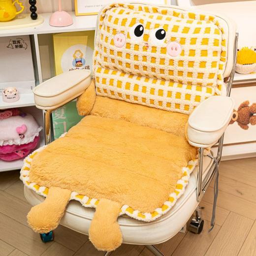 【冬季坐垫屁垫】办公室久坐椅子靠垫靠背一体 学生赠加热垫子宿舍座椅  商品图10