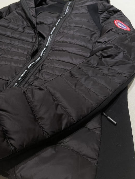 CANADA GOOSE加拿大鹅 HyBridge® Lite女士徽标连帽修身鹅绒羽绒服。 浅色。黑色。自己备注 商品图13