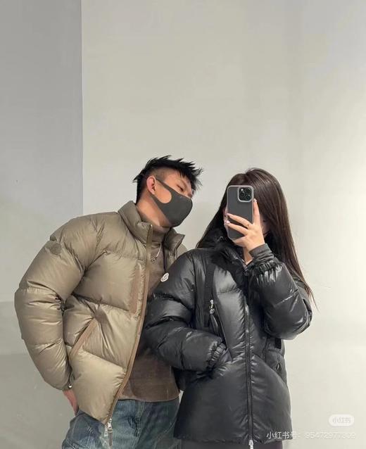 D111368冬季25FW BESBRE 皮拉链短款羽绒服男女同款 商品图7