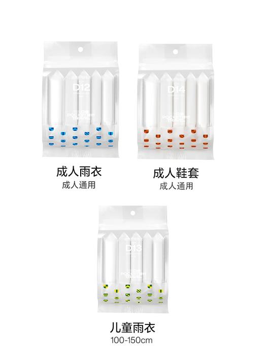 【秒杀】口袋旅行 一次性儿童成人可用彩色雨衣 出门旅行方便携带 商品图6