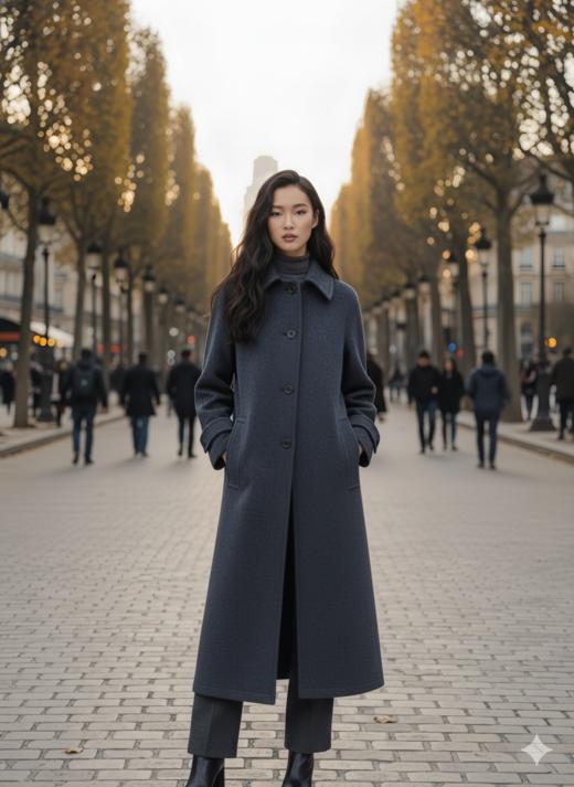 精致工艺长款大衣 商品图4