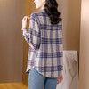 KQL E333M6757格子衬衫加厚磨毛保暖衬衫妈妈外套 商品缩略图3