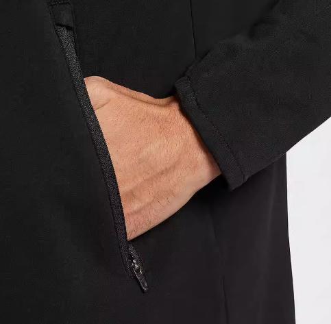 NIKE耐克男子轻薄训练跑步夹克冬新款加绒拼接连帽外套HV2670-010 商品图3